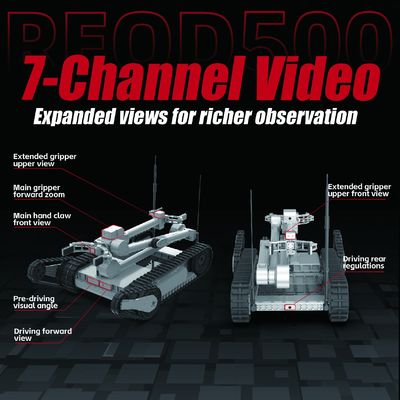 Medium EOD Robot with X-Y-Z Coordinate Arm for Precision Disposal